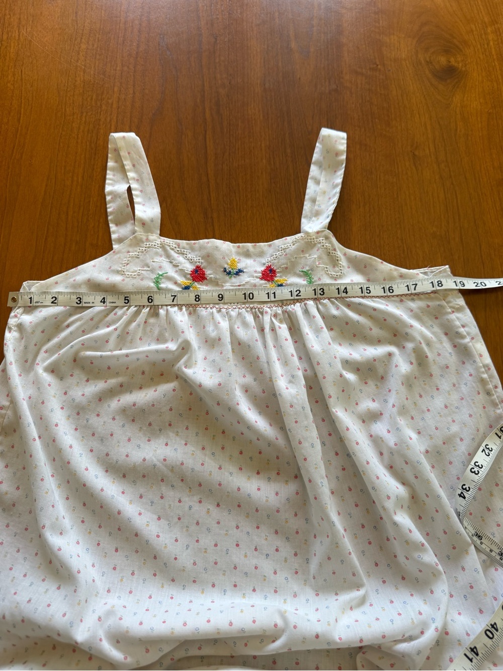 VTG Embroidered Nightgown - Picture 6 of 9